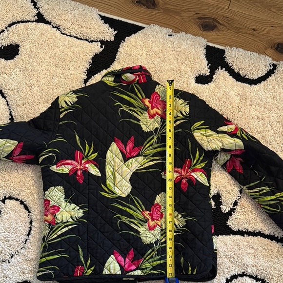 Blair Black Floral Quilted Jacket Small - Picture 6 of 6